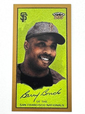 ⚾️ 2003 Topps 205 Gold Border Mini #1 Barry Bonds American Beauty With Cap