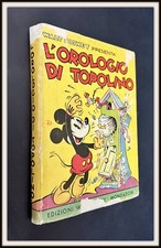 ⭐ L'OROLOGIO DI TOPOLINO con sovracc - Mondadori Disney 1939 - DISNEYANA.IT ⭐