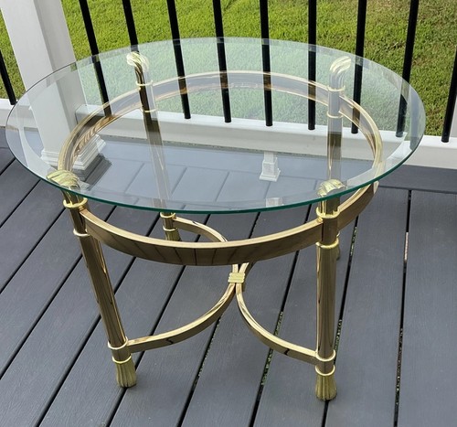 Tavolo vintage ovale - , ottone