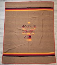 Rara coperta alci BPOE a righe forse Pendleton Lodge NO ETICHETTA