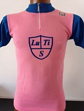 maglia lana ciclismo originale vintage team Lu.Ti.S. LUGANO TG 1