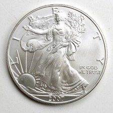 USA 1 One Dollar Liberty Oncia 2007 - Argento Silver