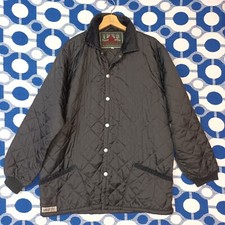 RARE LEE INDUSTRIAL UNIFORMS PREPARED QUILTED JACKET GIACCA NERA TRAPUNTATA XL