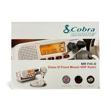 Radio nautica marina Cobra MRF45D VHF classe D NOAA canali meteo rimorchio mare