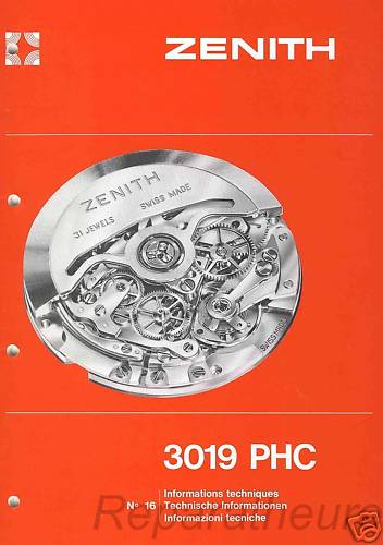 Calibre zenith primero 3019 - zenith,