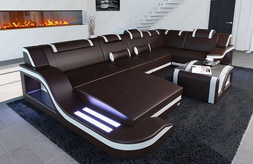 Divano design pelle palermo - divano,