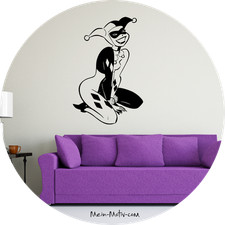 Adesivo murale Harley Quinn