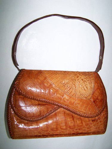 Borsa coccodrillo vintage - borsa,