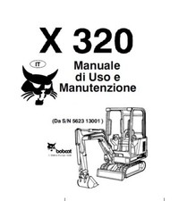 CD Libretto Manuale uso e manutenzione BOBCAT X320  in italiano