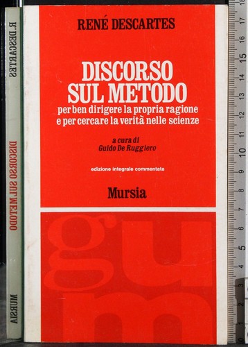 Discorso sul metodo - metodo., renÉ