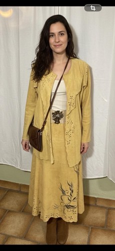 Leder kostüm komplett mit - leder,