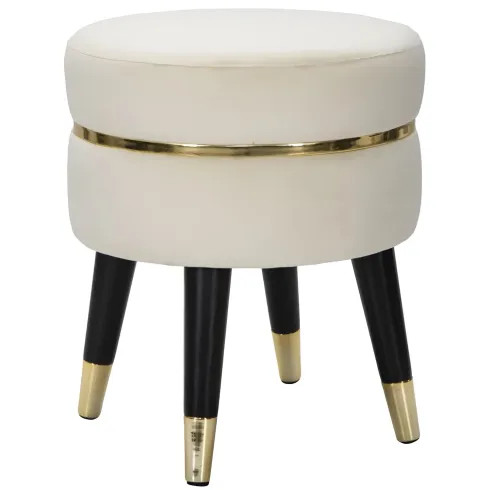 Sgabello basso velluto - basso,