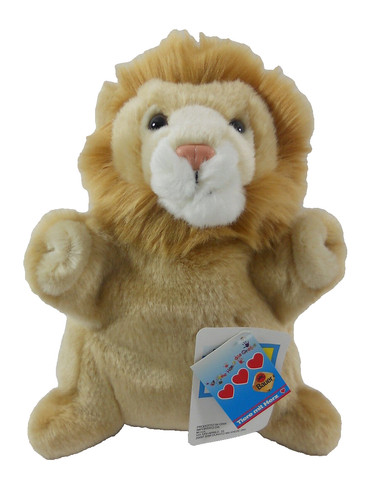 Peluche leone tipo marionetta - leone,