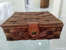 Antica scatola valigia legno