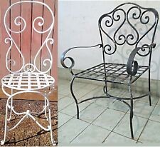 sedia poltrona in ferro pieno