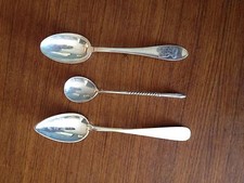 3 cucchiaini in argento