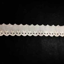 Pizzo merletto san gallo cotone balza unica alto 3cm Sweet Trims 1056 sangallo