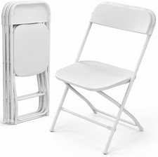 Set 4 Sedie Pieghevoli Bianche
