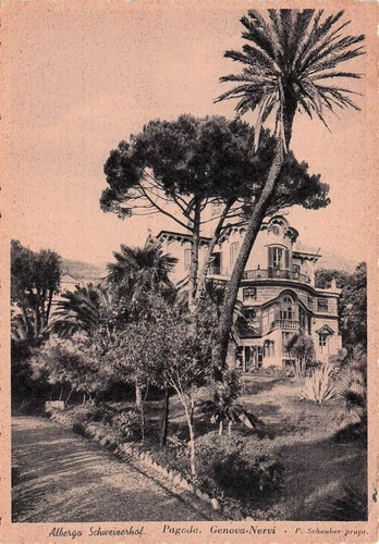 Cartolina nervi albergo - cartolina,