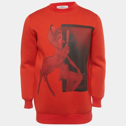 Felpa girocollo givenchy rossa - givenchy,