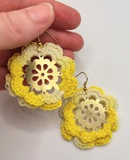 Orecchini fiore giallo - -,