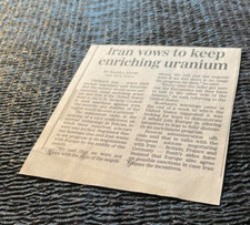Iran Vows Uranium Nazila Fathi