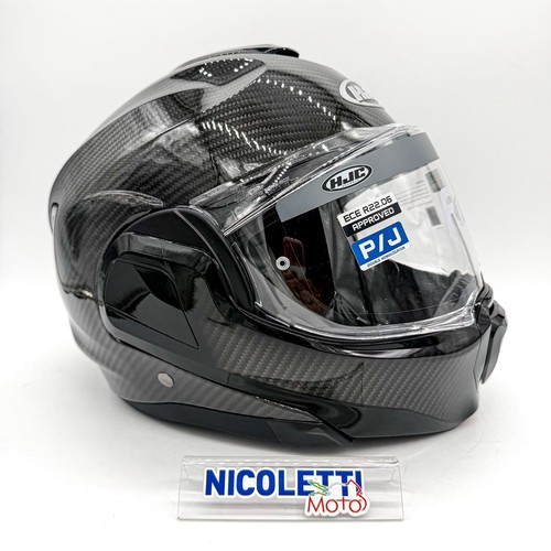 Casco modulare hjc f100 carbon - modulare,