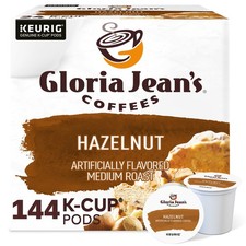 Gloria Jean's Nocciola K-Cups, Caffè a Tostatura Media, Numero di 144