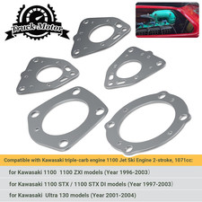 Per Kawasaki 1100 ZXI STX Ultra 130 Kit Guarnizioni Scarico 1996 1997 1998 1999 2000