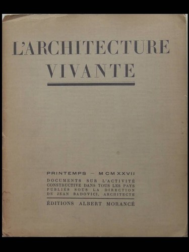Architecture vivante - l'architecture,