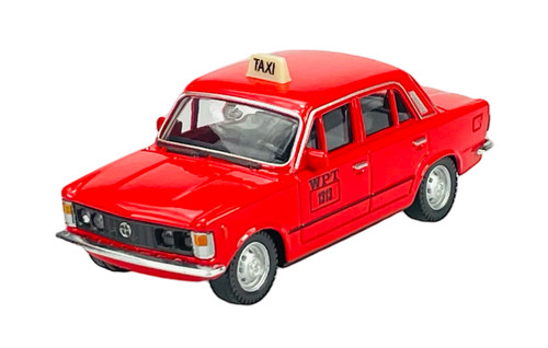 Welly fiat 125p - taxi, rosso