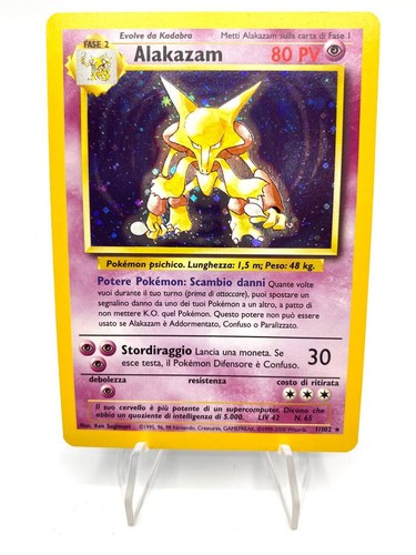 Carta pokemon alakazam - alakazam, 1/102