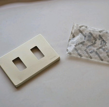 BTICINO MAGIC PLACCA OXIDAL alluminio ad aggancio 2 posti - fori ORIGINALE