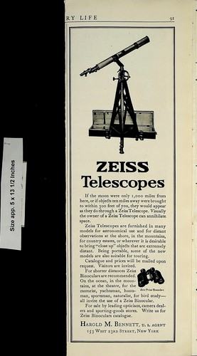 1922 zeiss telescopi - zeiss, m