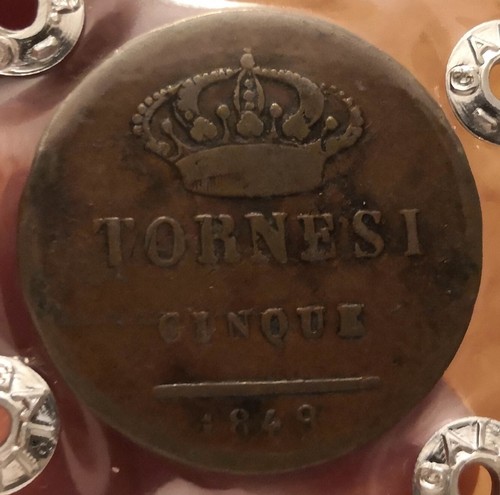 Tornesi 1849 regno due - 5,