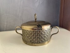 formaggiera Porta Formaggio In Bronzo E Vetro Epoca Modernariato Vintage