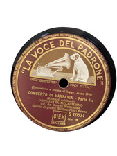 LA VOCE DEL PADRONE - DISCHI - LOTTO 11  VINILI 78 GIRI CON ALBUM - ANNI 30' ...