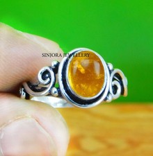 Anello regalo fatto a mano in argento sterling 925 con pietra preziosa...