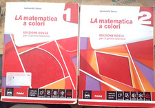 LOTTO IN 2 VV "LA MATEMATICA A COLORI" EDIZIONE ROSSA PER BN - L. SASSO -PETRINI