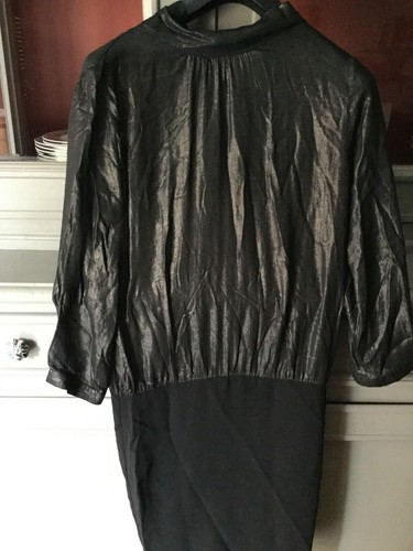 Vestito nero manica lunga - nero,