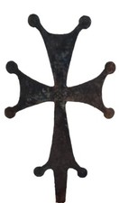 Croce Anticata In Ferro Forgiato E Battuto A Mano da cm 40