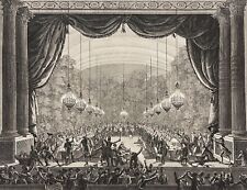 Rivoluzione Francese 1789 Orgia Guardie Del Ante a Versailles Incisione 1804