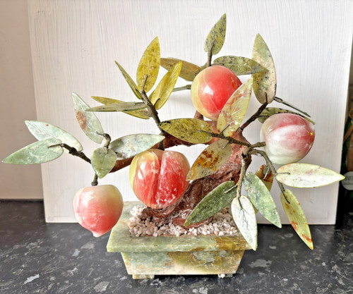 Bonsai pesco intagliato in - bonsai,