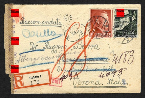 Posta estera raccomandata - estera:,