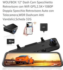12" Dash Cam Specchietto Retrovisore