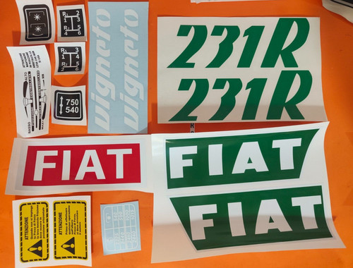 Adesivi decalcomanie fiat - fiat, 231