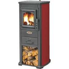 Stufa a Legna 5kW Rosso