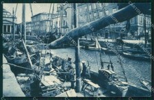 Trieste Città Canal Grande Barche cartolina RT4630