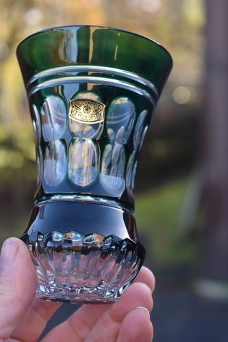 Vaso cristallo verde - , saint