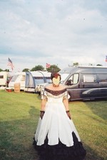 Bellissimo abito da ballo/costume 1855-1860.